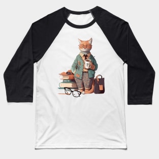 Books And Coffee And cats And Social Justice Baseball T-Shirt